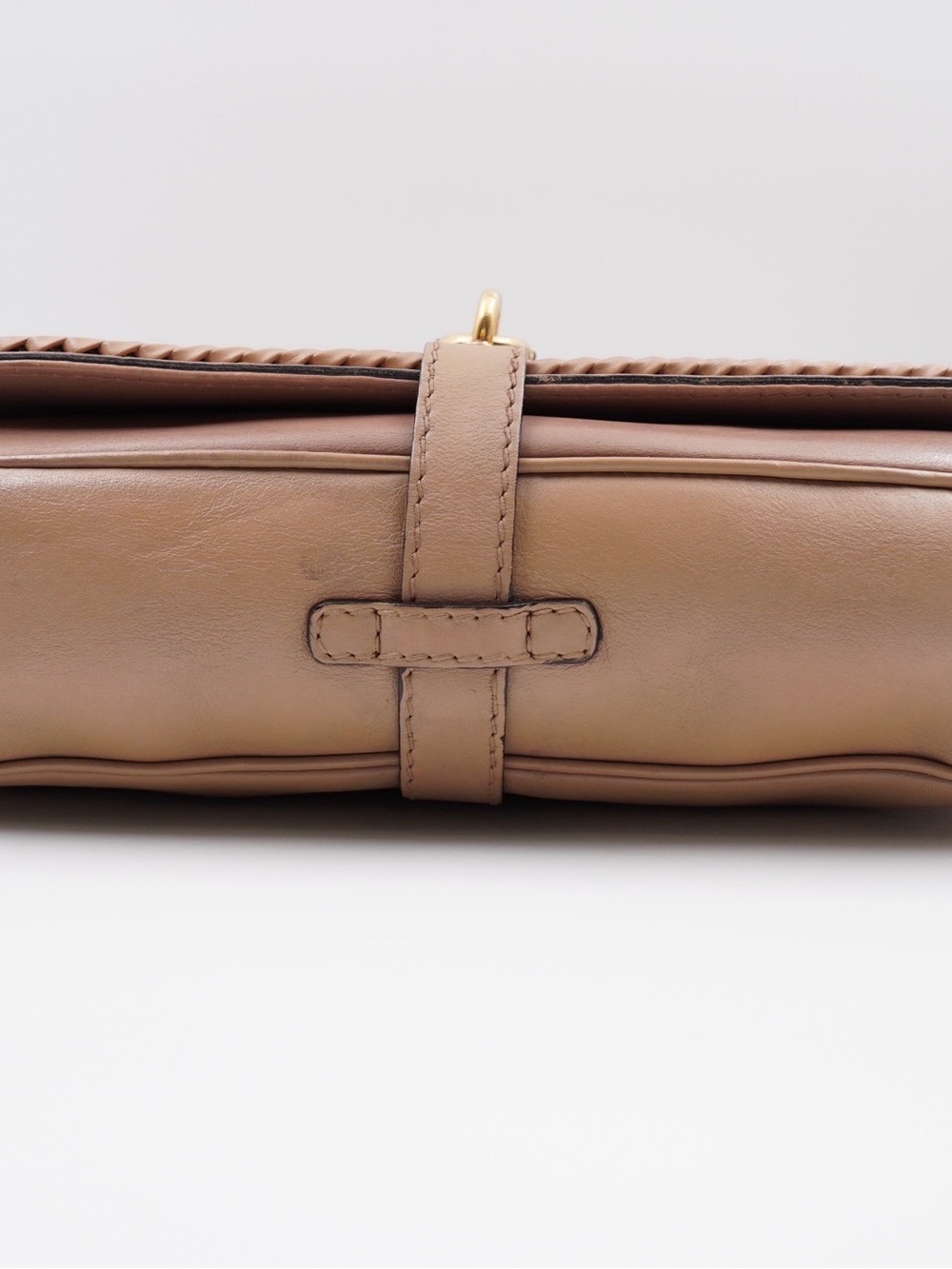 Gucci Braided Leather Shoulder Bag in Taupe - Picture 10 of 11